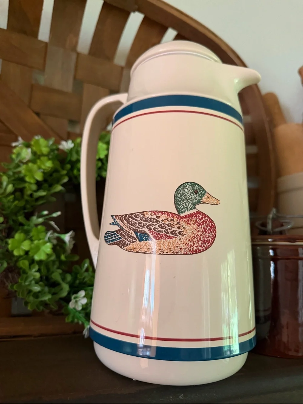 RARE Corningware Duck Thermal Carafe